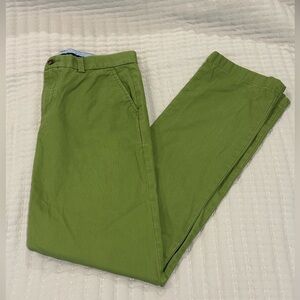 Brooks Brothers Fleece girls green chino pants. Size 14